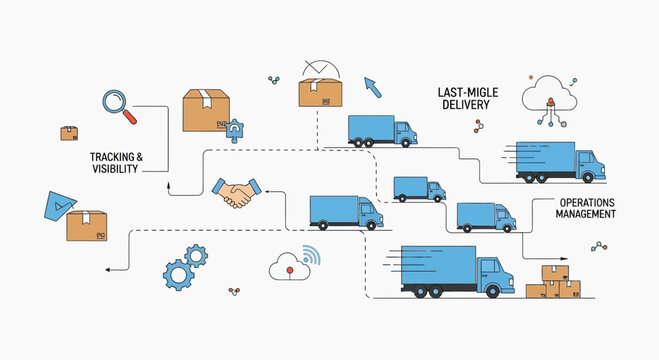 Logistics and Delivery Network: Last-Mile Operations, Tracking, and Management