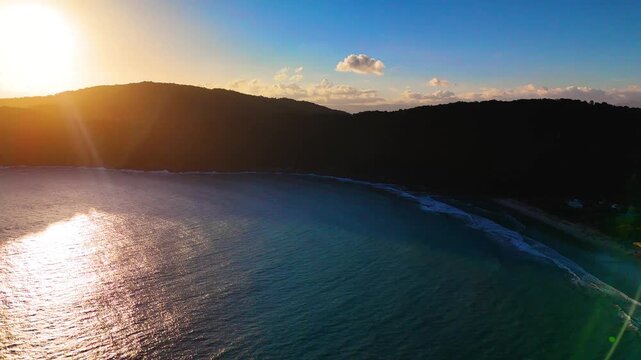 4K Beach Island Landscape Sand City Praia Tombo Guaiuba Guaruja