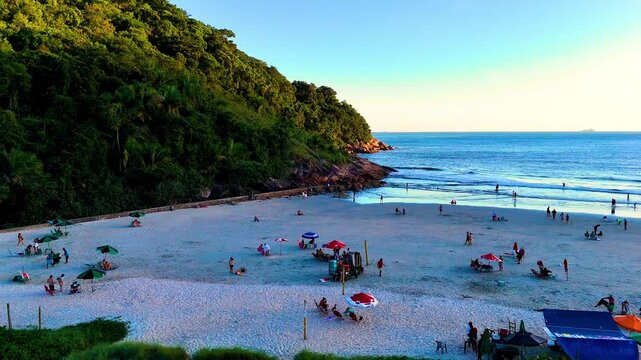 4K Beach Island Landscape Sand City Praia Tombo Guaiuba Guaruja