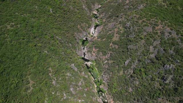 Ballikayalar Canyon and Waterfall is located in Gebze, Turkey. It is a popular tourist area.