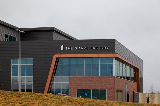 Wichita, Kansas, USA - March 22, 2022: The Smart Factory on the Wichita State University Innovation Campus in Wichita, Kansas, USA. 