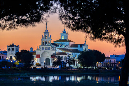 Hermitage of El Roc&iacute;o in Huelva, Spain. Pilgrimage center for the Andalusian brotherhoods.