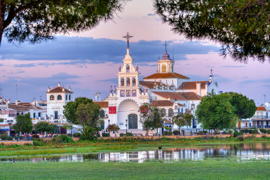 Hermitage of El Roc&iacute;o in Huelva, Spain. Pilgrimage center for the Andalusian brotherhoods.