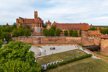 Malbork Castle, on the banks of the Nogat River. Malbork, Poland © Tomasz Warszewski