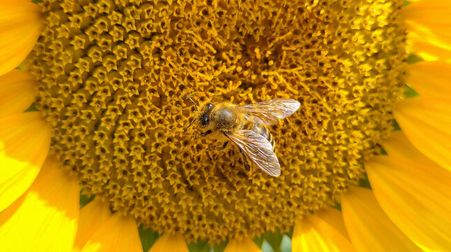 Biene auf einer Sonnenblume