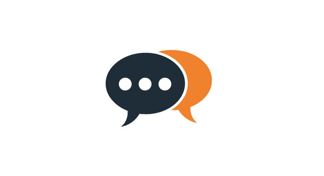 Chat speech bubbles conversation icon.