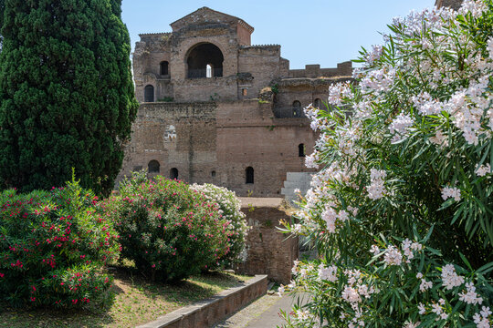 Porta Asinaria seen from Piazza San Giovanni in Laterano
