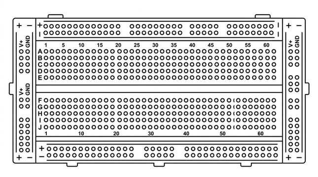 Electronic Breadboard for Prototyping Circuits.
