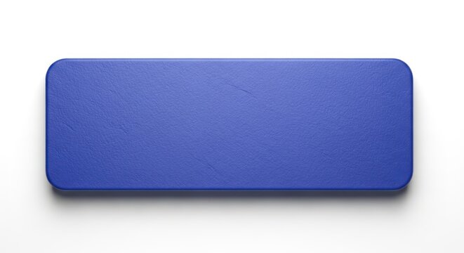 Isolated Periwinkle Blue Rectangle with a Tactile, Textured Surface and Soft Shadow