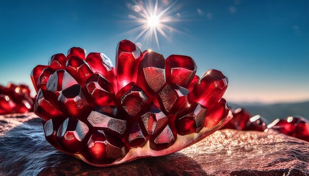 glistening garnet a mesmerizing texture of natural stone