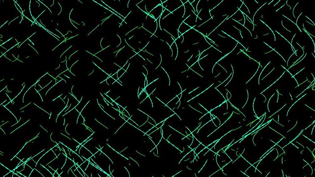Green polygon lines drifting smoothly on transparent background, ideal for futuristic overlays, seamless loop animation, vfx footage
