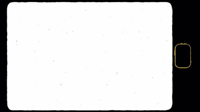 Super 8mm film overlay with blank screen perfect for retro video intros, vintage film effects, or nostalgic video projects. alpha channel
