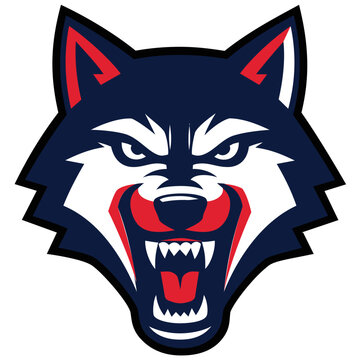 vector illustration of a wolf
