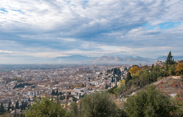 Obraz premium Blick auf Granada, Andalusien