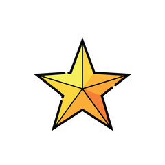 Obraz premium Stylized 3D Golden Star Icon Illustration.