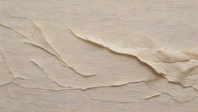 Antique Handmade Linen Paper Deckled Edge Close Up Texture