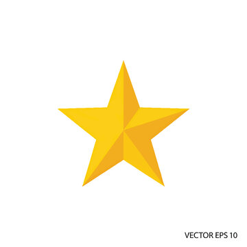 A single golden yellow five pointed star icon.