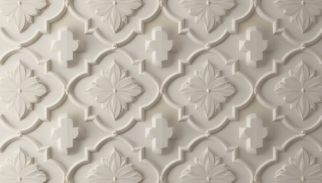 abstract background quatrefoil texture white 