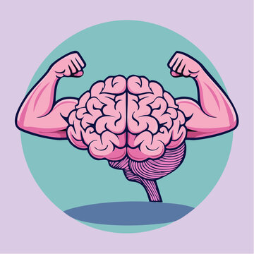 Strong Brain Flexing Biceps