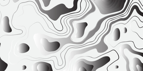 abstract black luxury topographic line Background of the topographic map. Topographic map lines, contour background. Geographic abstract grid. Topography background. Vector banner. © MOHAMAD