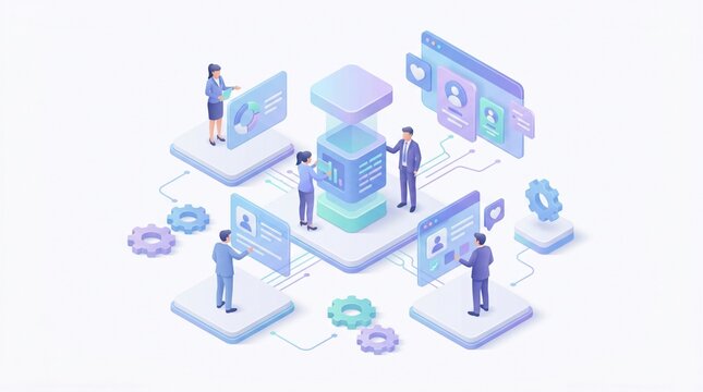 Online Dating Application Profile Matching and AI Matchmaking Algorithm Concept for Social Connection and Digital Relationship Networking.