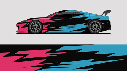 Fototapeta premium Sport Car Racing Vehicle Design.