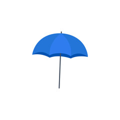 Obraz premium Open blue umbrella icon representing protection and weather forecast