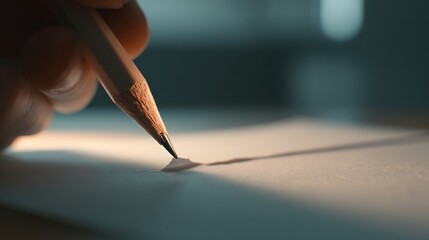 Close-up of Pencil Sketching / 鉛筆でのスケッチのクローズアップ