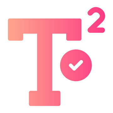 superscript gradient icon