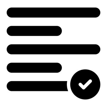 left align glyph icon