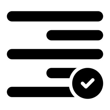 right align glyph icon