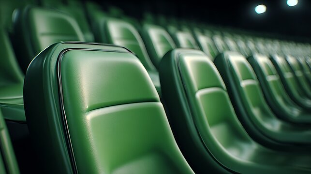 Plastic Green Stadium Seating / プラスチック製の緑のスタジアム席