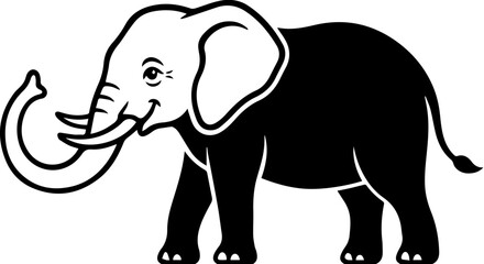 Obraz premium elephant vector illustration