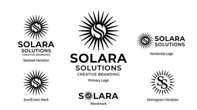 Solara Solutions Branding Logo Designs.