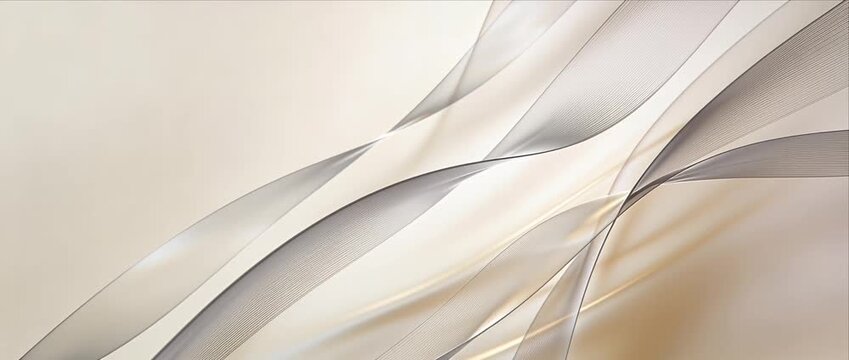 Minimal abstract background wave line curve soft beige light elegant flowing motion modern luxury smooth pastel art decorative pattern stylish wall gradient futuristic design calm subtle
