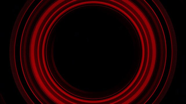 Crimson Red Concentric Ring Vortex Portal With Hypnotic Radial Pulses on a Deep Black Background, Created in Adobe After Effects
