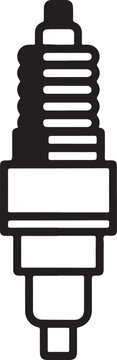 Vector Illustration of a Spark Plug icon