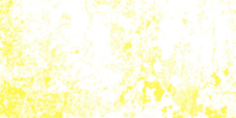 Fototapeta premium Abstract yellow and white grunge halftone texture vector background