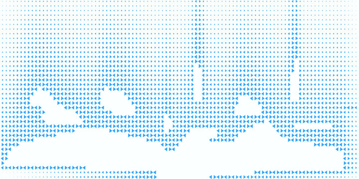 Halftone triangles pattern. Abstract geometric gradient background. Vector illustration, EPS 10.
