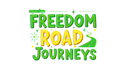Fototapeta premium Freedom Road Journeys: Vintage Car on Scenic Route, Vintage Style