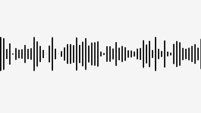 line audio wave visualization on a transparent background,Audio Sound waves moving motion animation.
Sound wave audio spectrum black background, audio waveform spectrum animation.