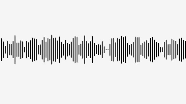 line audio wave visualization on a transparent background,Audio Sound waves moving motion animation.
Sound wave audio spectrum black background, audio waveform spectrum animation.