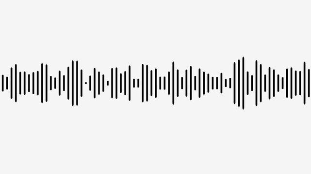 line audio wave visualization on a transparent background,Audio Sound waves moving motion animation.
Sound wave audio spectrum black background, audio waveform spectrum animation.
