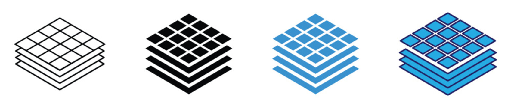 Land layers flat icon design concept vector illustration
