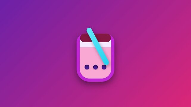 Bubble Tea Animation | Boba Drink Falling Ingredients