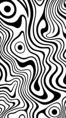 Obraz premium vertical background, 9:16 aspect ratio. abstract psychedelic organic wavy shapes retro style. SVG file available only on Adobe Stock.