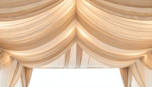 Elegant wedding ceiling drape design