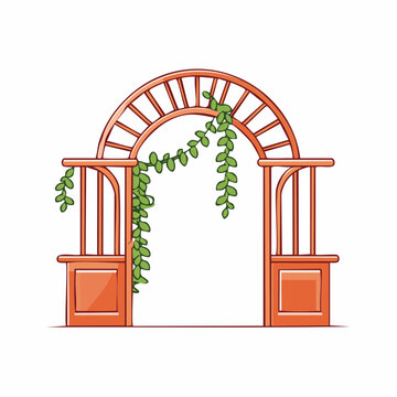 Garden Archway with Climbing Vines
