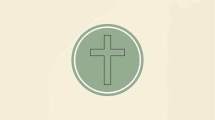 Fototapeta premium Trinity Sunday illustration of shapes connected in harmony