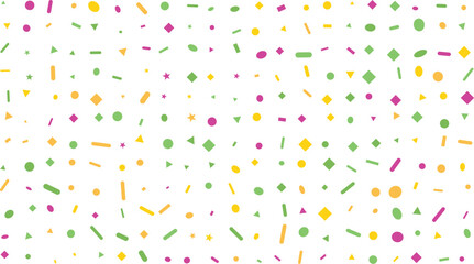 Fototapeta premium Colorful confetti scatter pattern celebration and party design element